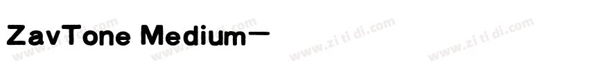 ZavTone Medium字体转换